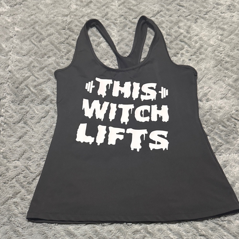 Black Women's Tank Top - This Witch Lifts